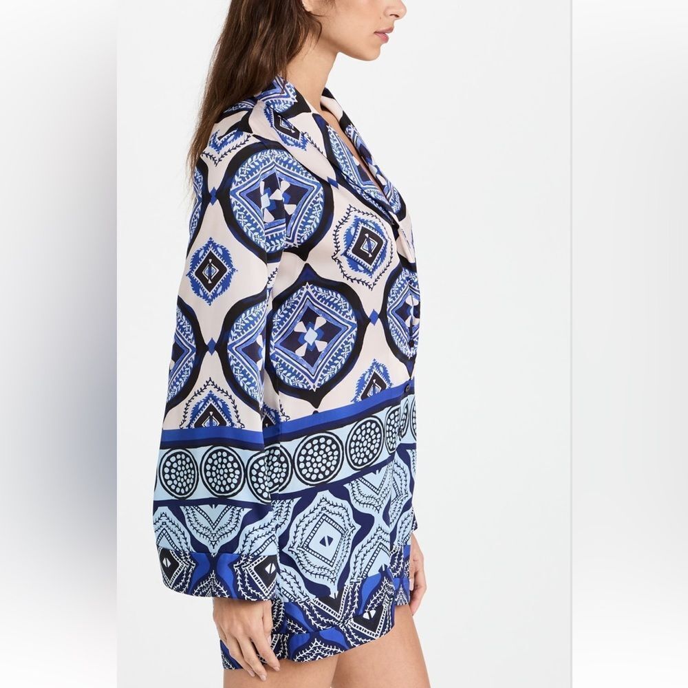 ALEXIS Robbie Belted Romper in Santorini Print Size Medium - Picture 3 of 9